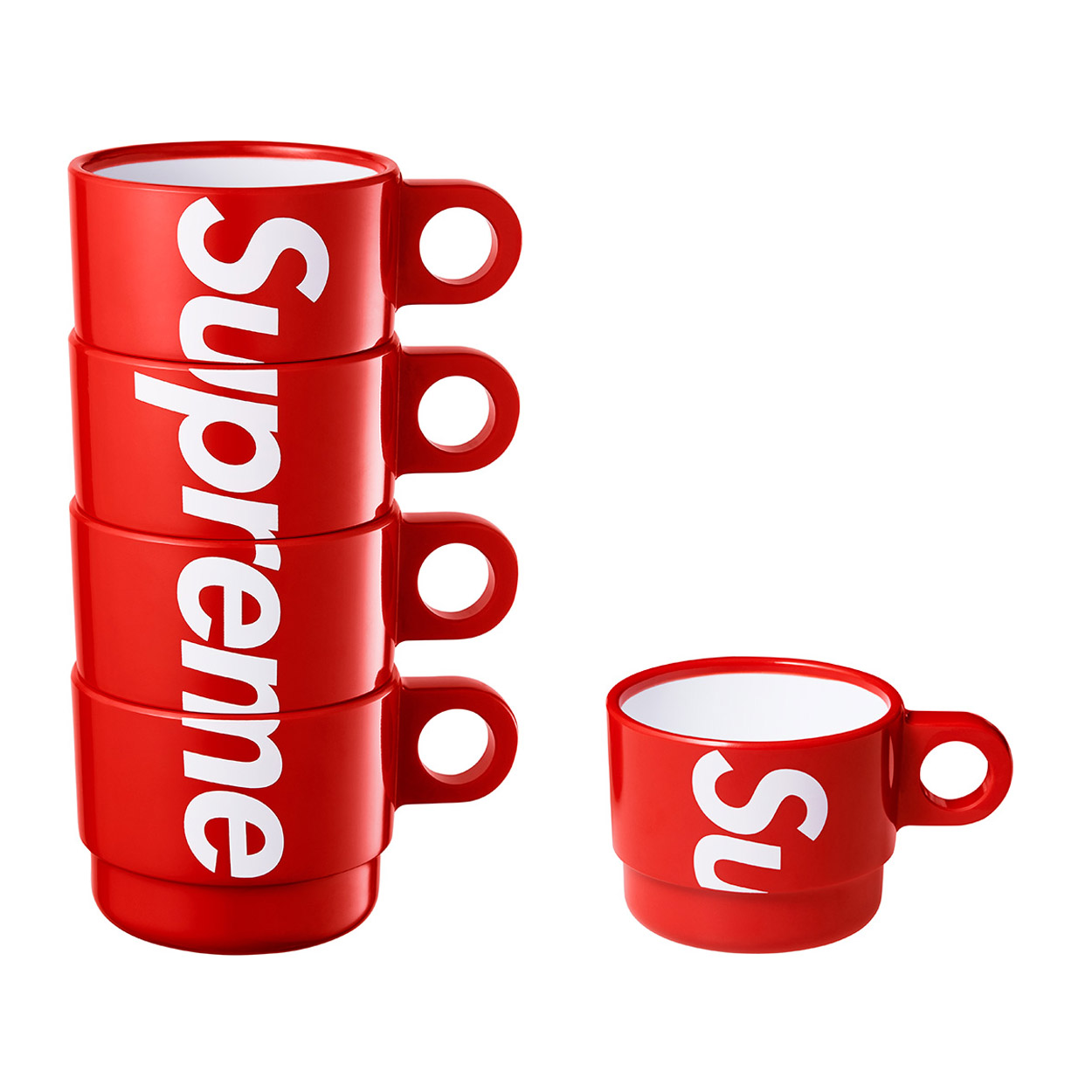 Supreme Stacking Cups (Set of 4) Red ' Deleted - Novelship